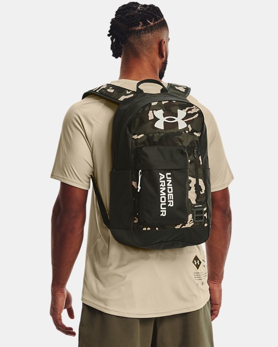 Unisex UA Halftime Backpack, Green, pdpMainDesktop image number 4